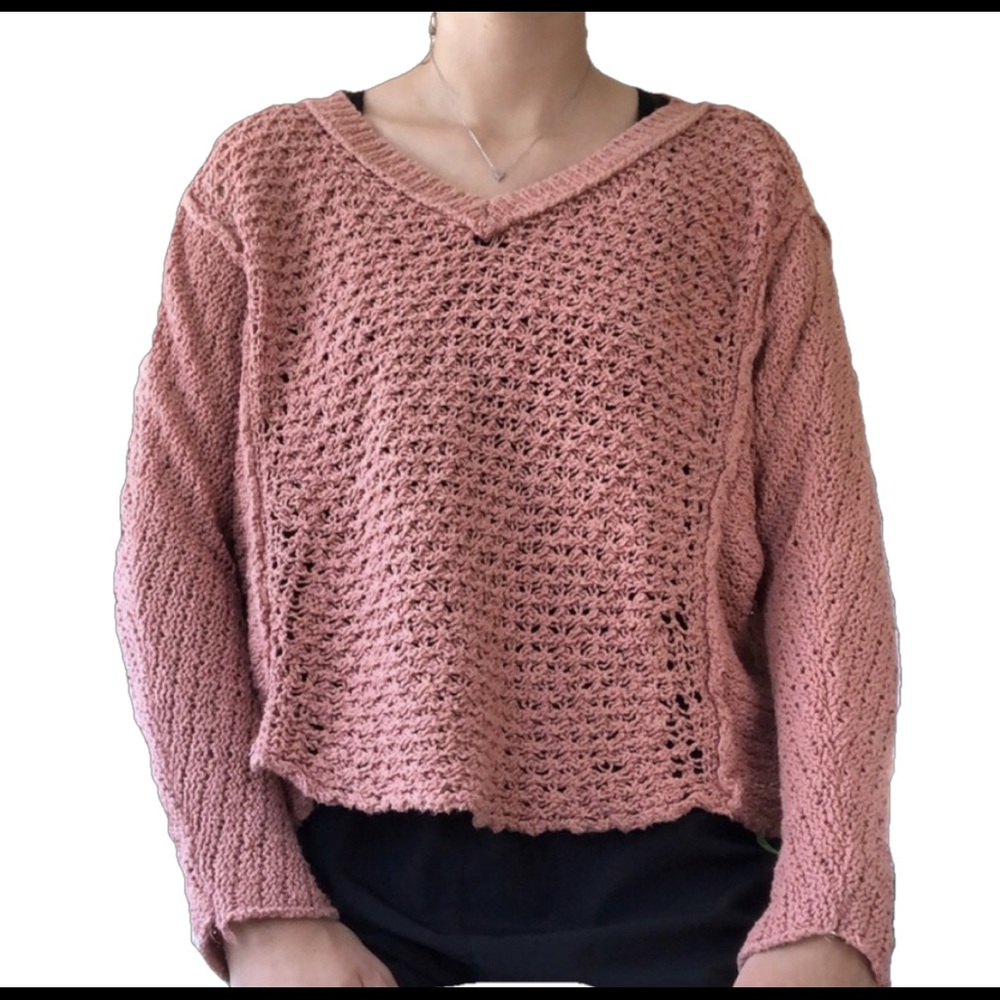 Light pink sweater from free people